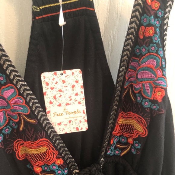 NWT Free People Summer bohemian Embroidered Dress - Picture 3 of 4